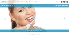 Desktop Screenshot of preferreddentist.com